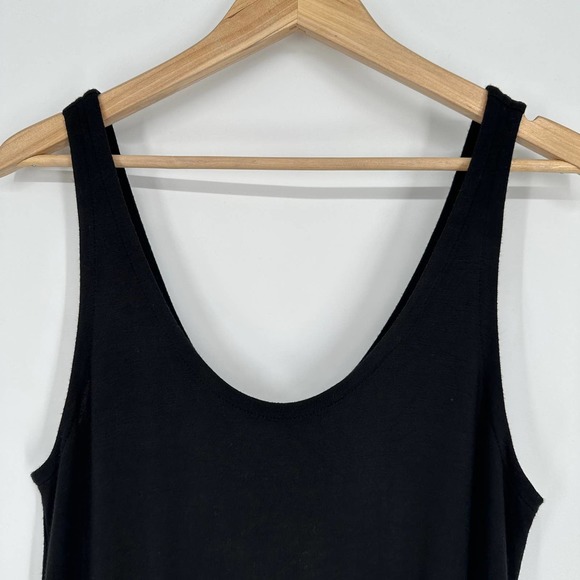 Athleta Balance Jumpsuit Scoop Neck Sleeveless Drawstring Tapered Leg Black - Picture 4 of 12